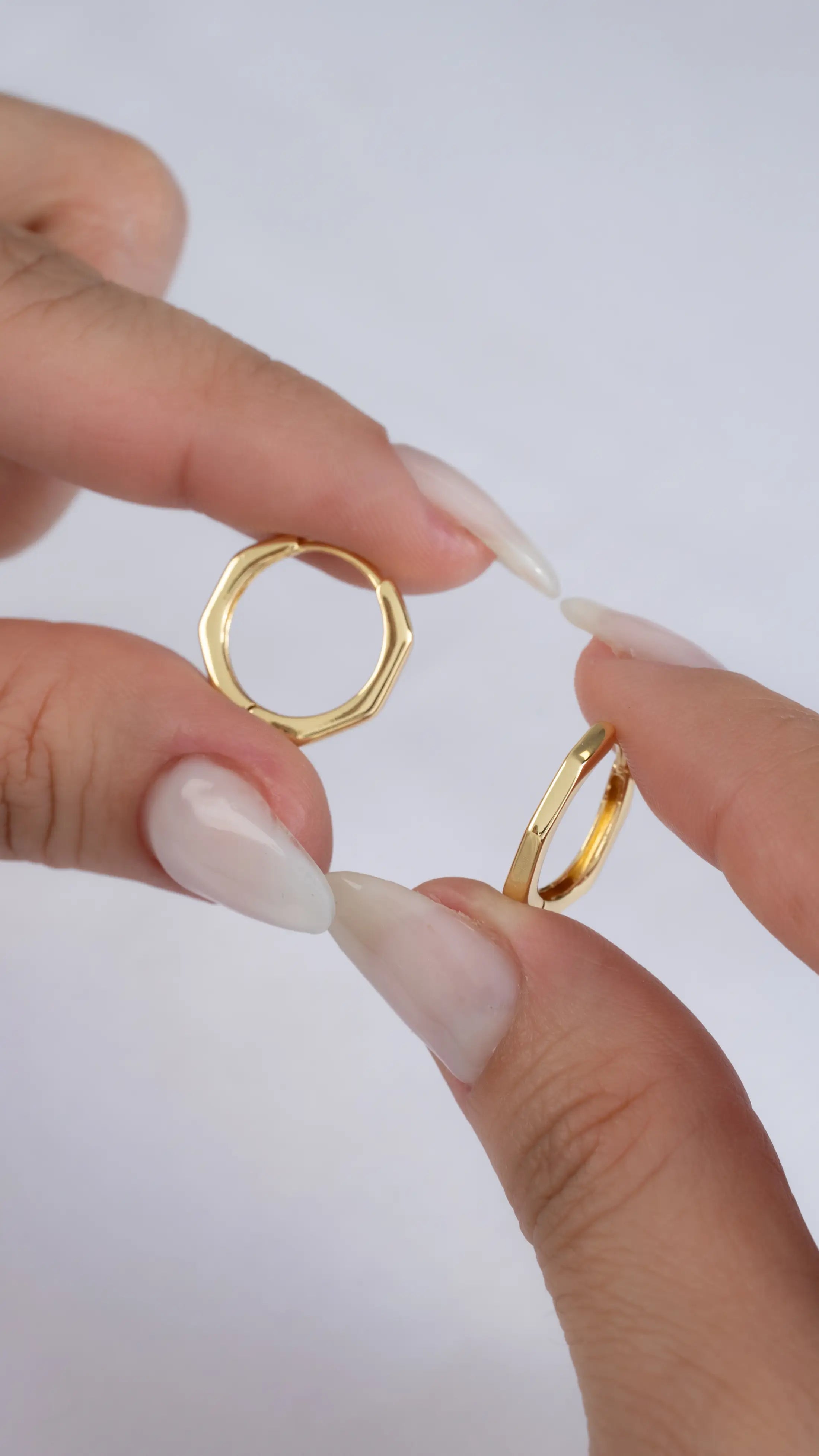 Candongas Codice 15 mm en Oro Laminado