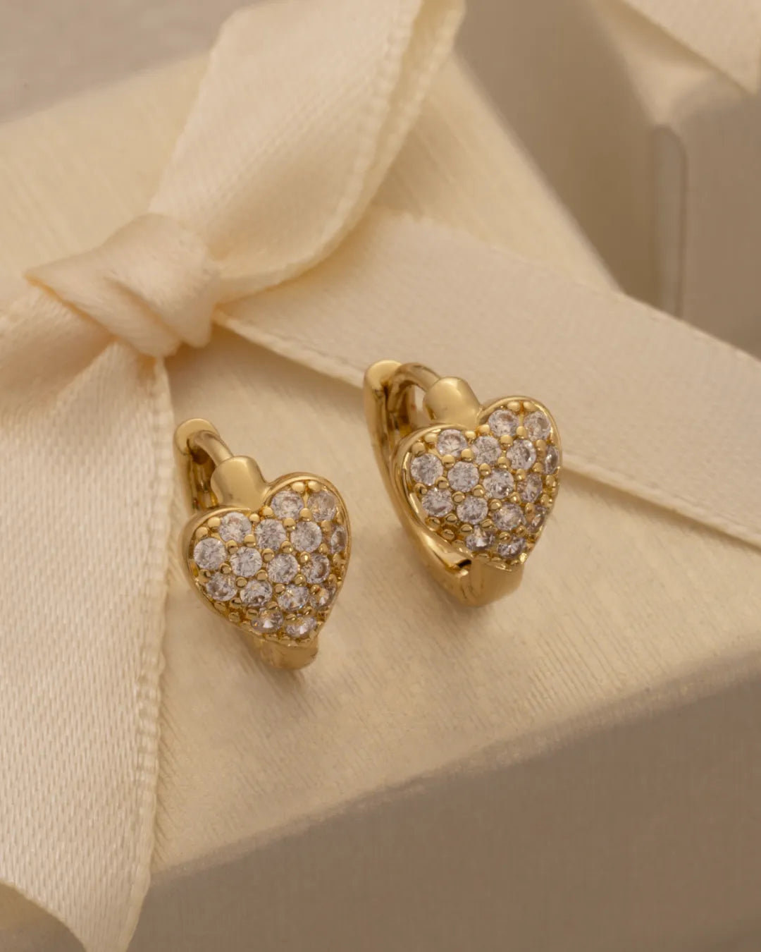 Candongas Corazón 14 mm Oro Laminado