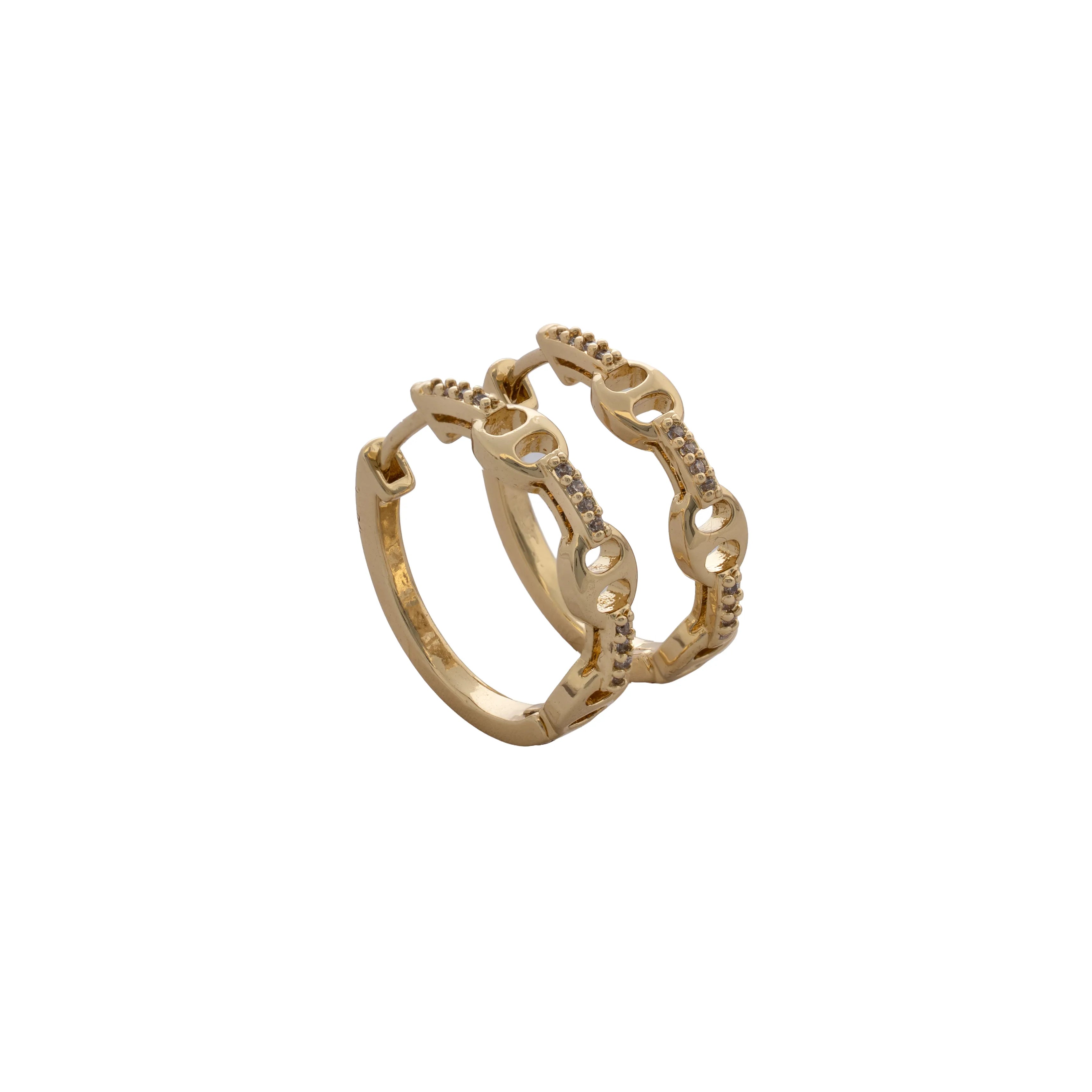 Candongas Loop GC 20 mm en Oro Laminado