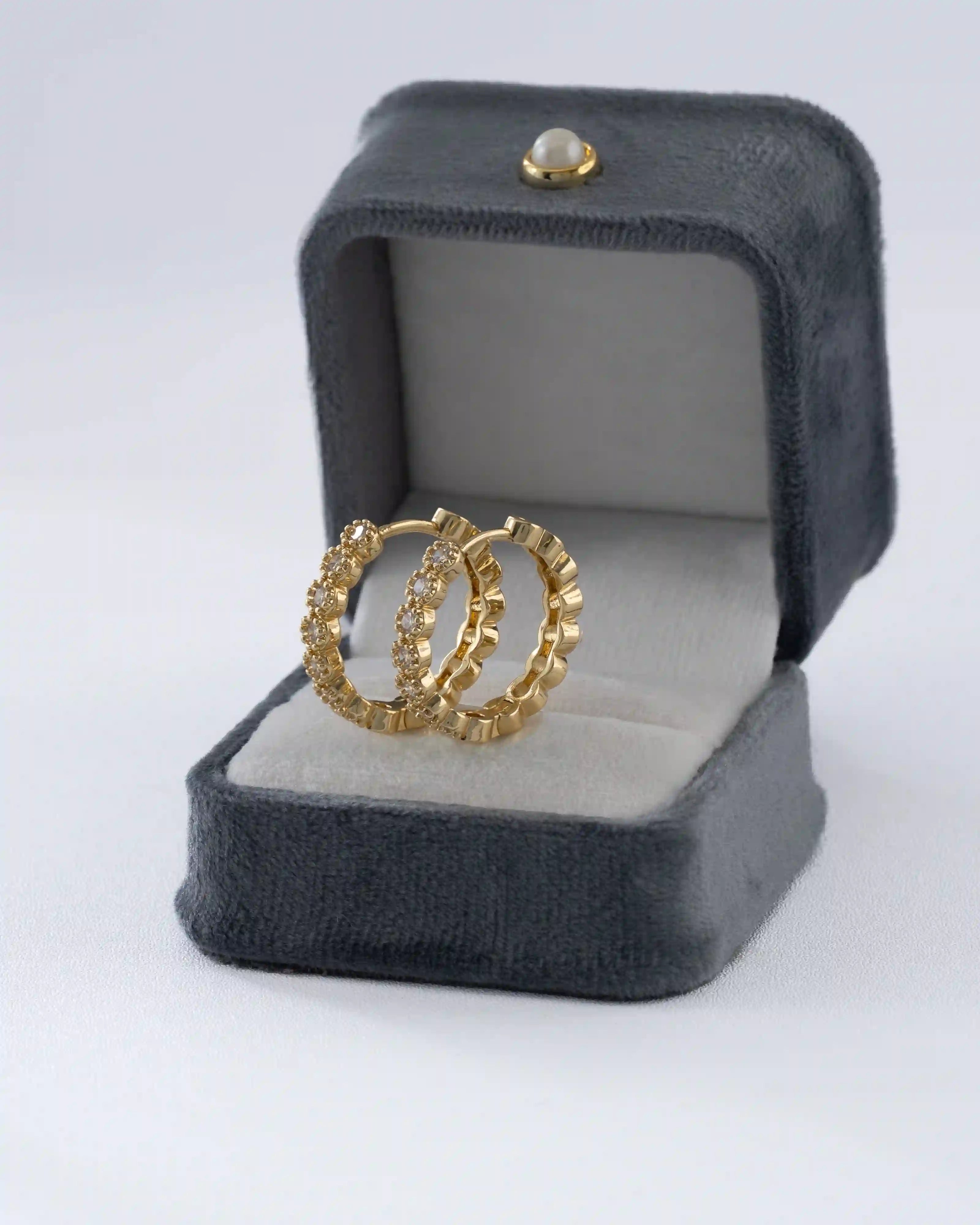 Candongas Lumi 23 mm en Oro Laminado
