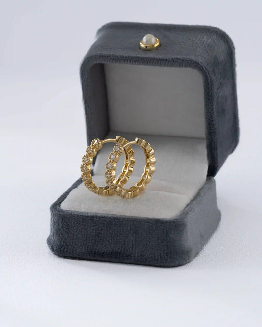Candongas Lumi 23 mm en Oro Laminado