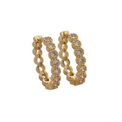 Candongas Lumi 23 mm en Oro Laminado