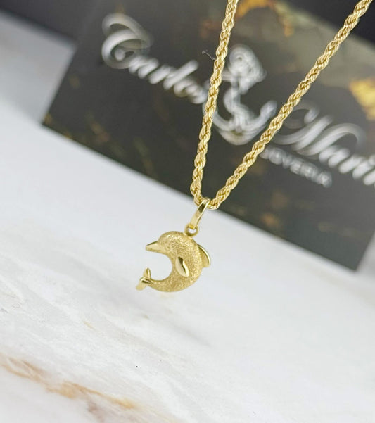 Dije Delfín en Oro de 18k