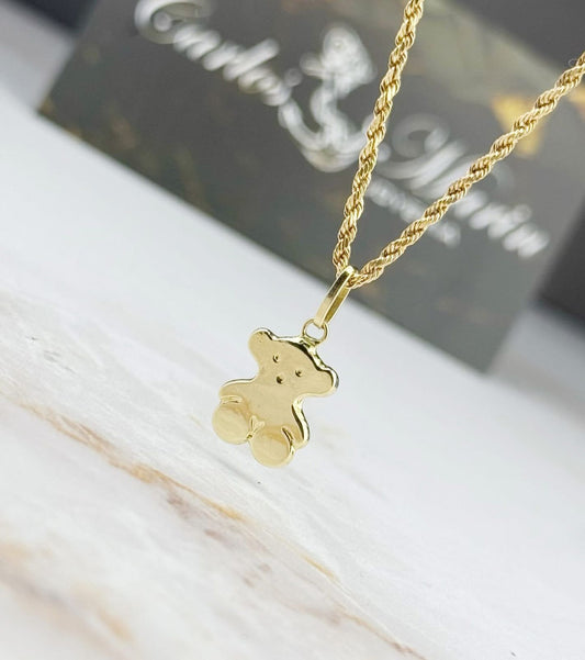 Dije Oso Cariñoso En oro de 18k