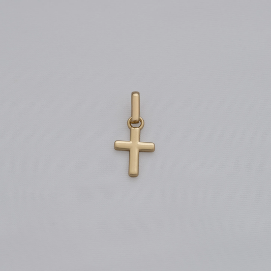 💎 Dije Cruz L 16 mm en Oro Laminado