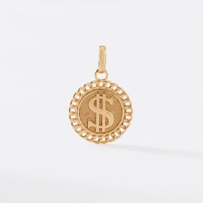 💎 Dije Signo Peso en Oro Laminado