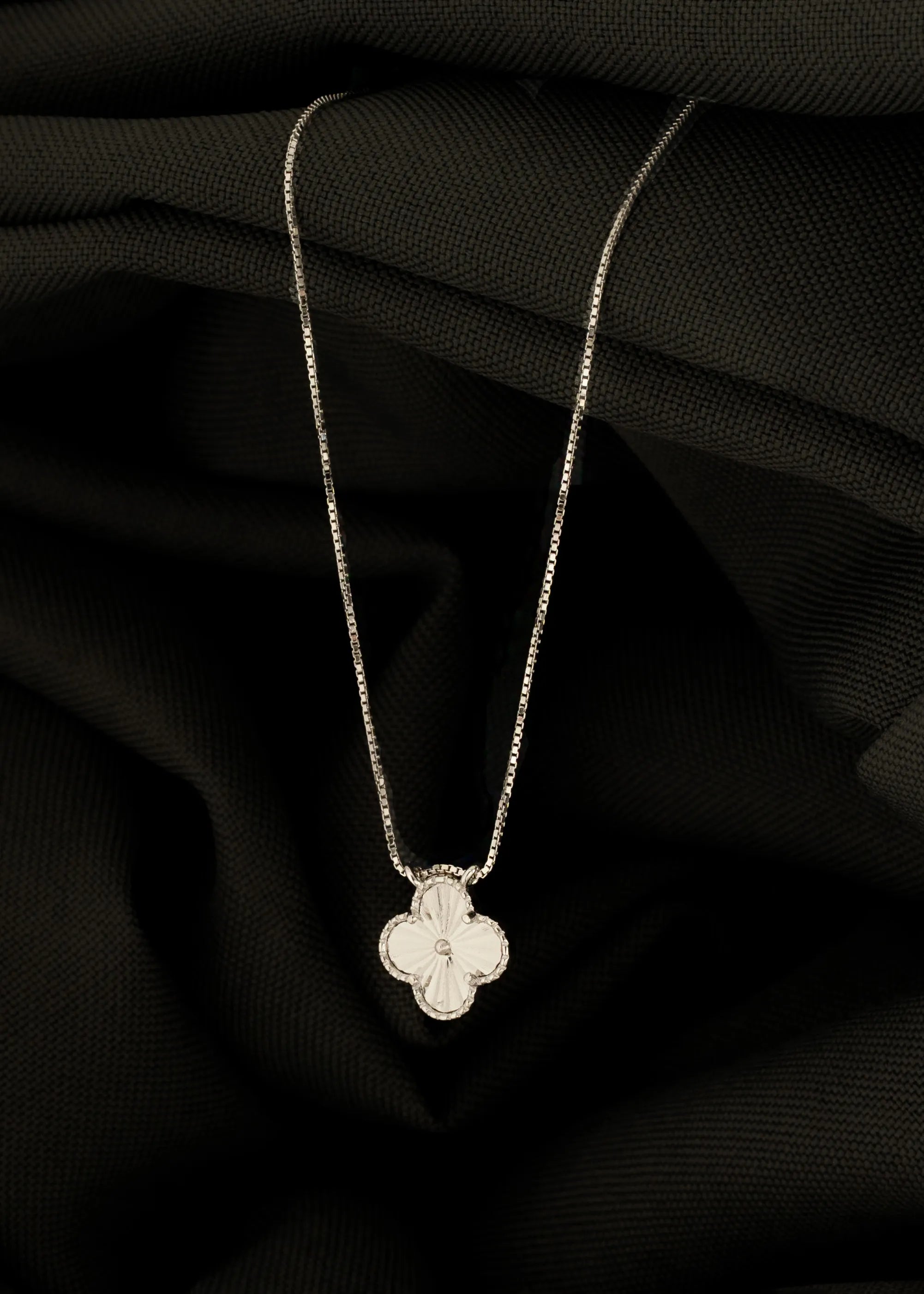 Gargantilla Clover de 45 cm + Extensión en Plata