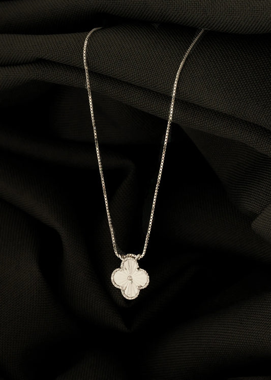 Gargantilla Clover de 45 cm + Extensión en Plata