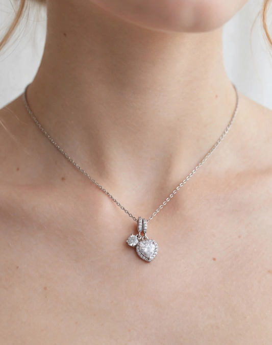 Gargantilla Amore Duo – 45 cm en Plata