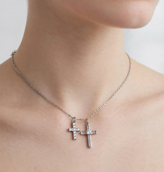 Gargantilla Faith Lumière – 45 cm en Plata