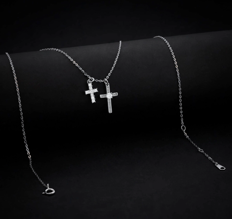 Gargantilla Faith Lumière – 45 cm en Plata