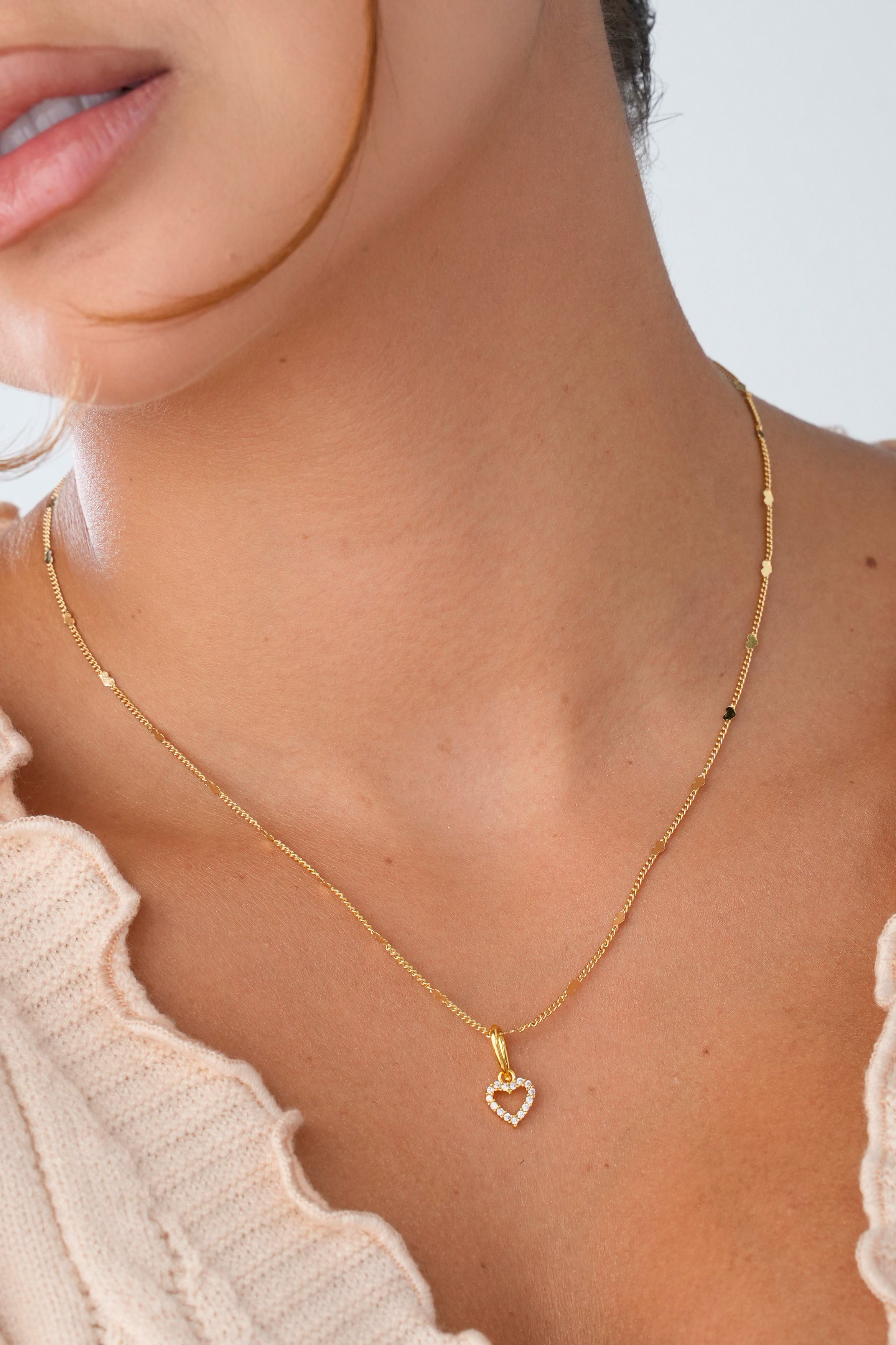 Dije Heartsy en Oro Laminado