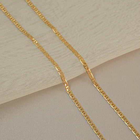Cadena Escalera – 45 cm en Oro Laminado