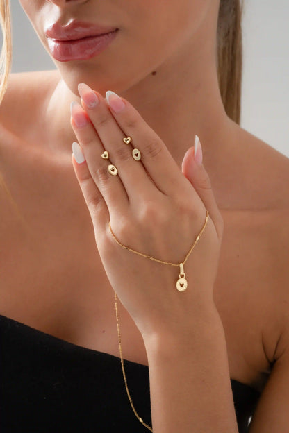 Topos Baby Heart Oro Laminado