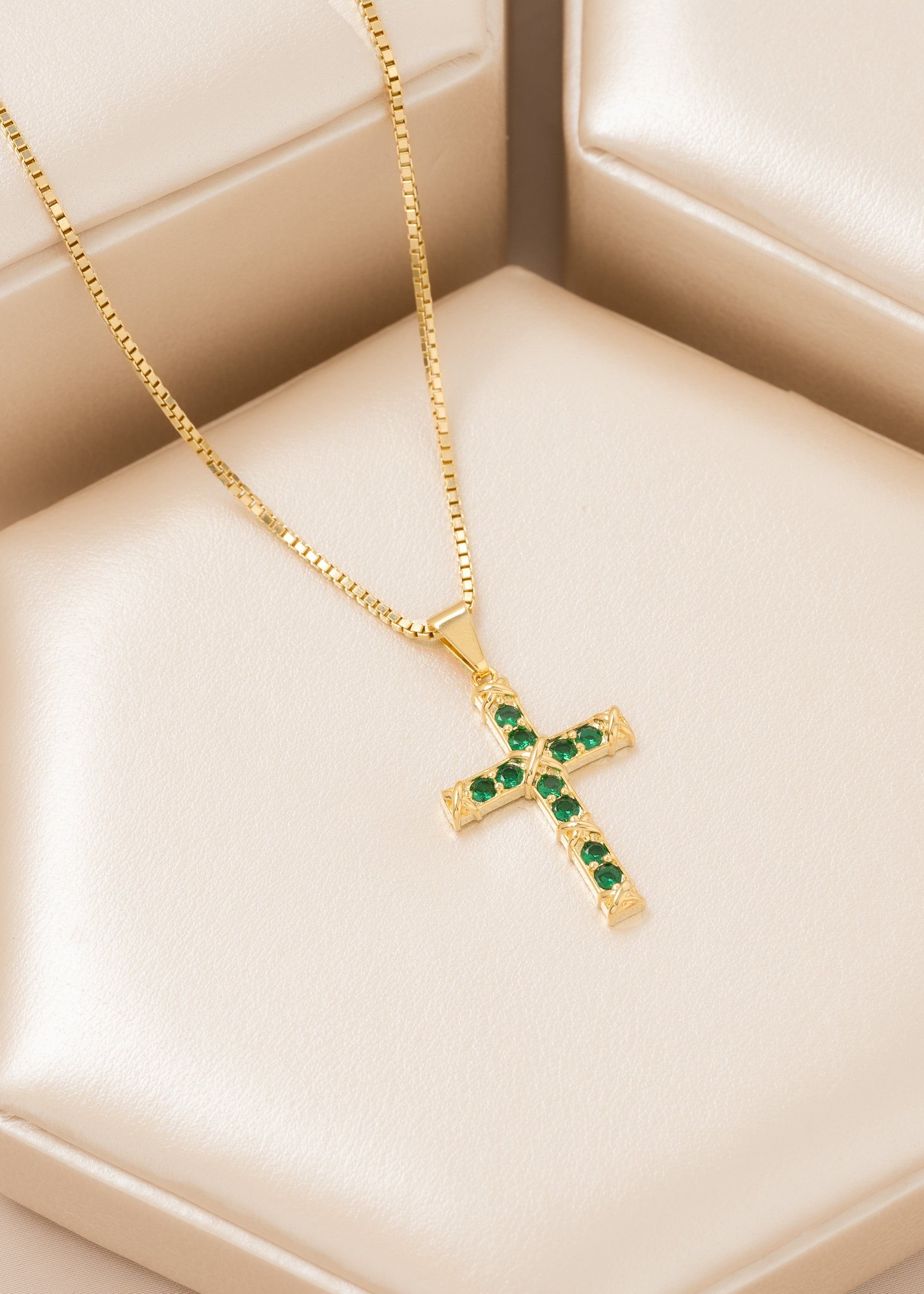 Dije Green Paradise en Oro Laminado