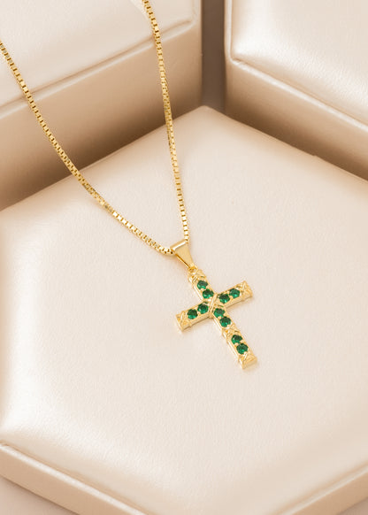Dije Green Paradise en Oro Laminado