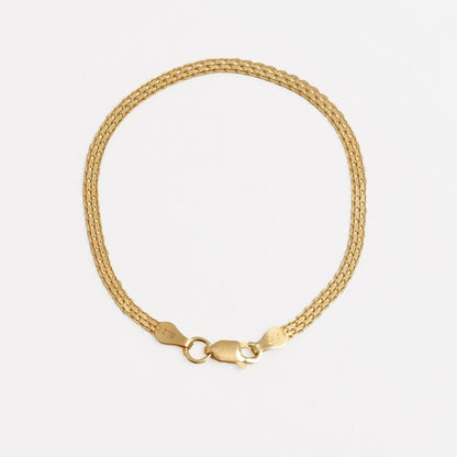 Pulsera China IT 3 mm 16 cm en oro laminado elegante