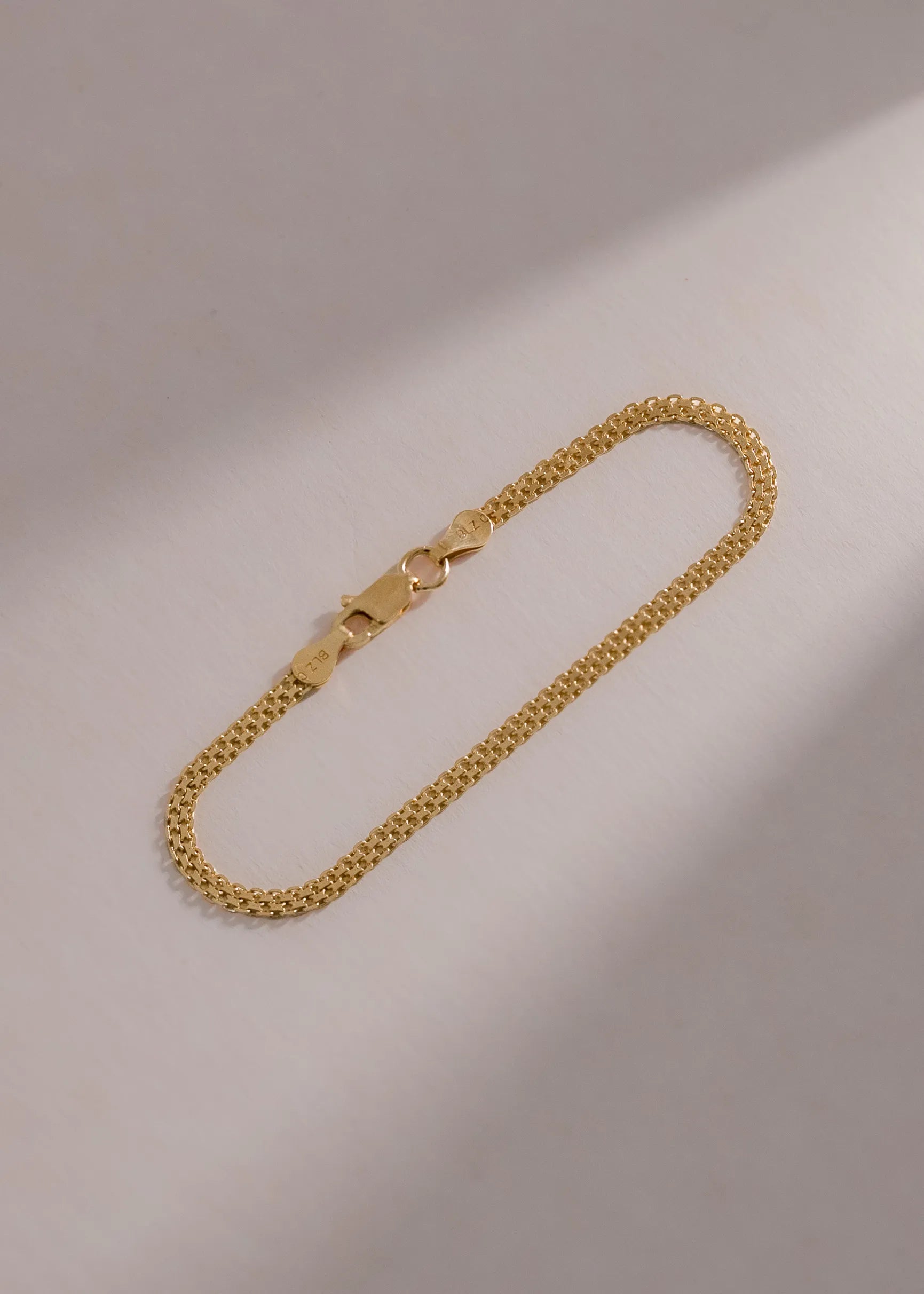 Pulsera China IT 3 mm 16 cm en oro laminado elegante
