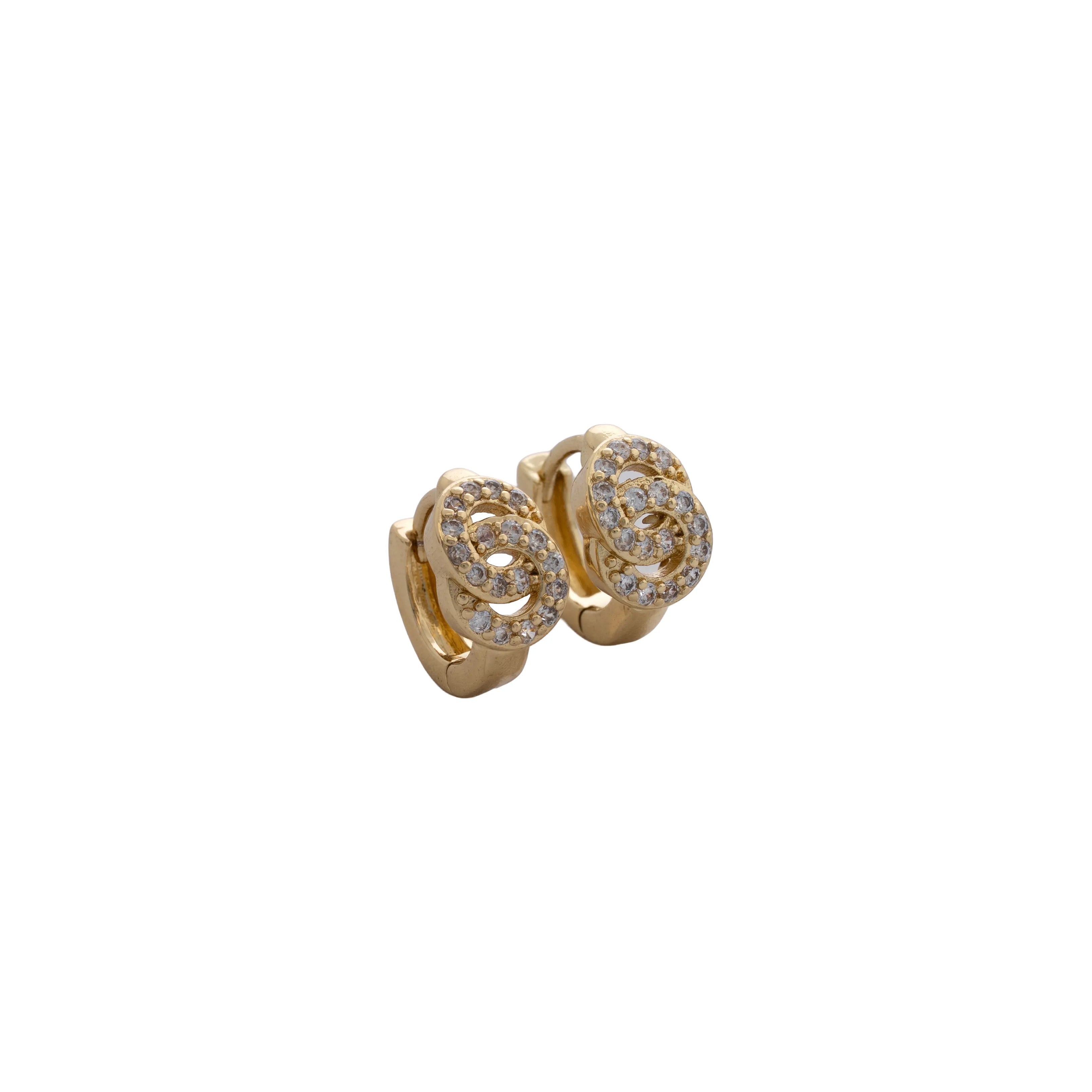 Candongas Link GC 12 mm en Oro Laminado