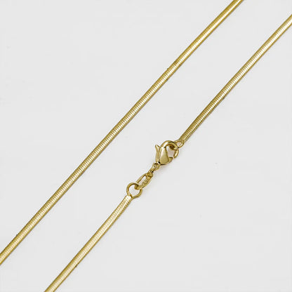 Cadena Serpiente – 65 cm Oro Laminado