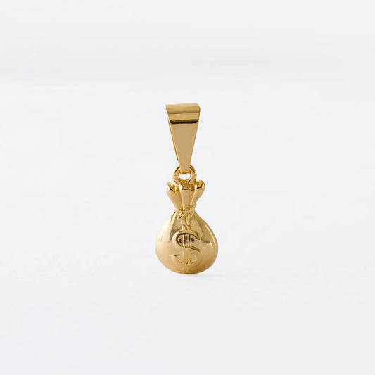 Dije Bolsa de Dinero en Oro Laminado