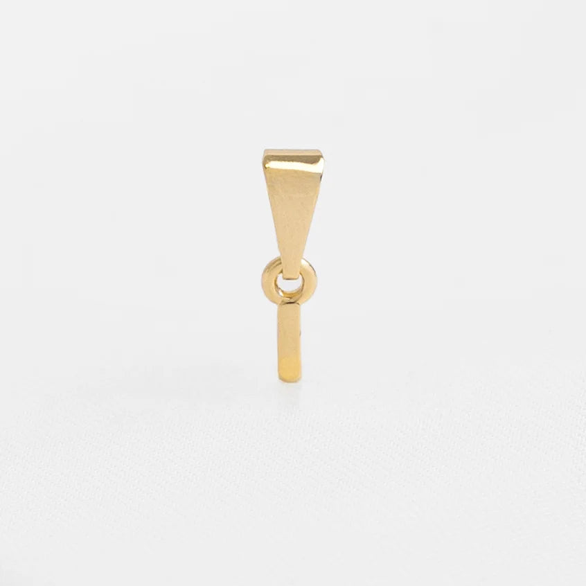 Dije Letras I en Oro Laminado