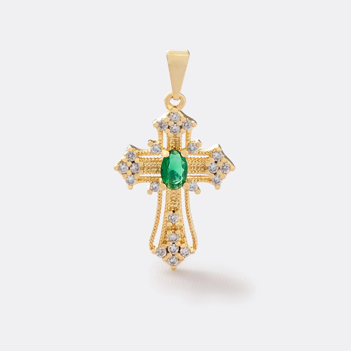 Dije Green Soul en Oro Laminado