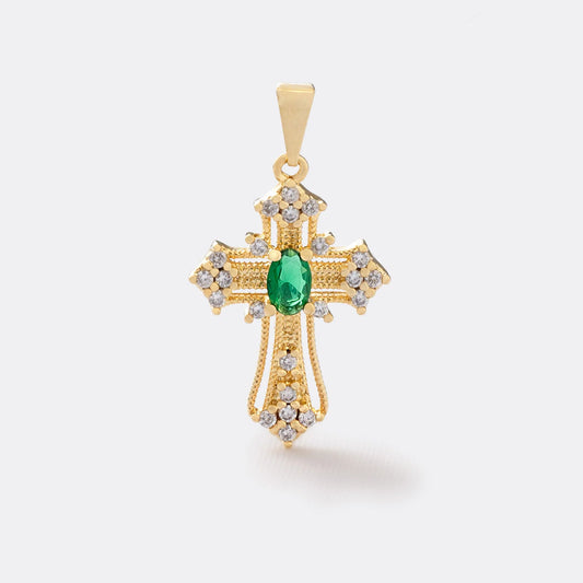 Dije Green Soul en Oro Laminado