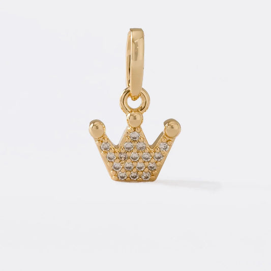 Dije Corona Zion en Oro Laminado