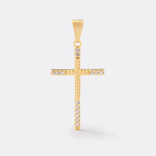 Dije Cruz Spitze 14 en Oro Laminado