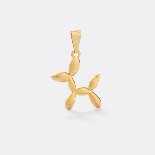 Dije Balloon Dog en Oro Laminado