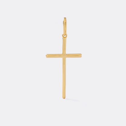 Dije Cruz Lúmen 5.1 cm en Oro Laminado