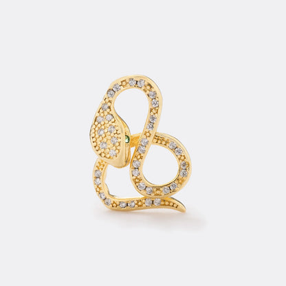 Dije Snake en Oro Laminado