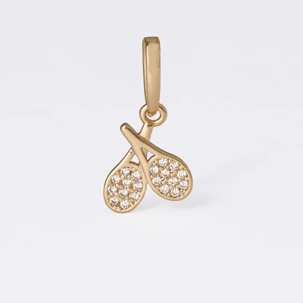 Dije Pádel en Oro Laminado
