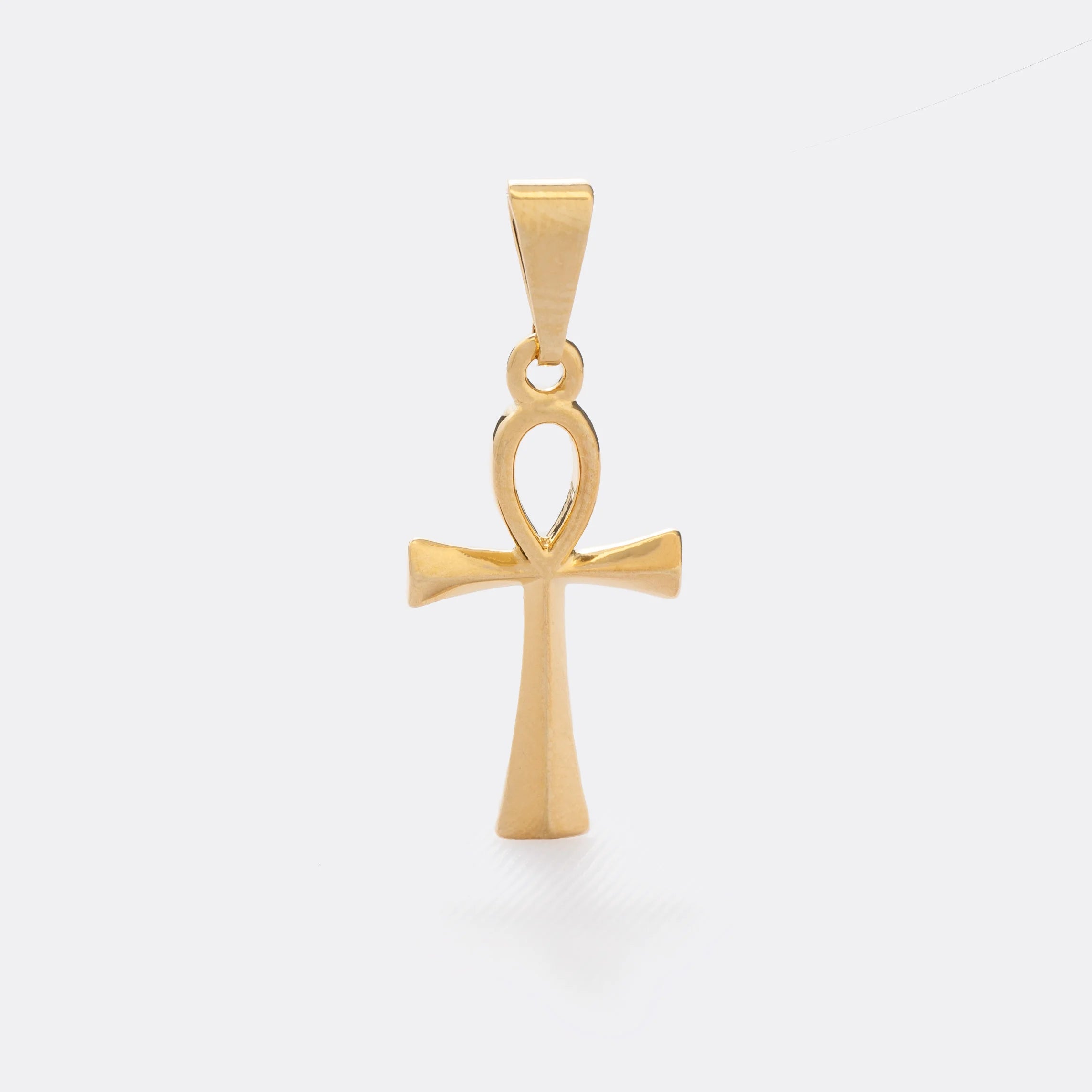 Dije Cruz de la Vida en Oro Laminado