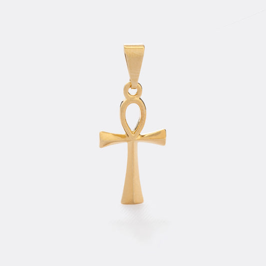 Dije Cruz de la Vida en Oro Laminado