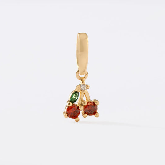 Dije Cherry en Oro Laminado