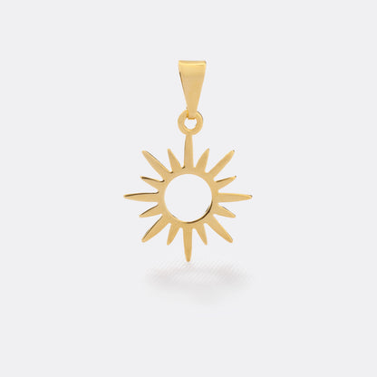 Dije Sol en Oro Laminado