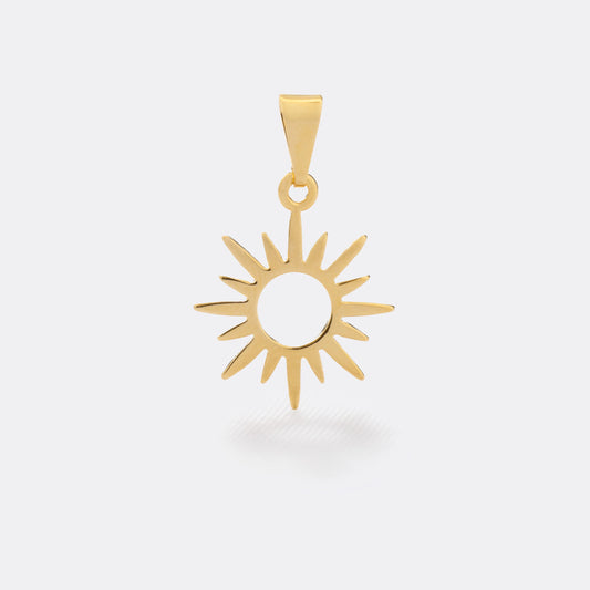 Dije Sol en Oro Laminado
