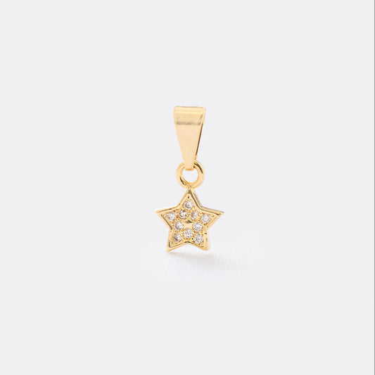 Dije Little Star en Oro Laminado