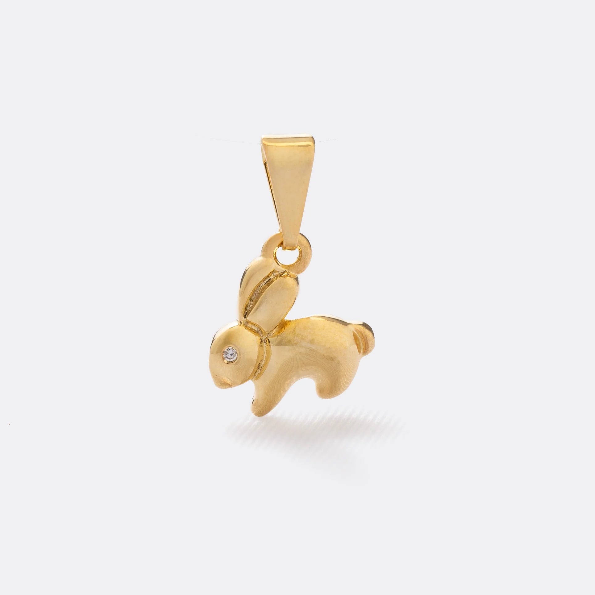 Dije Rabbit en Oro Laminado