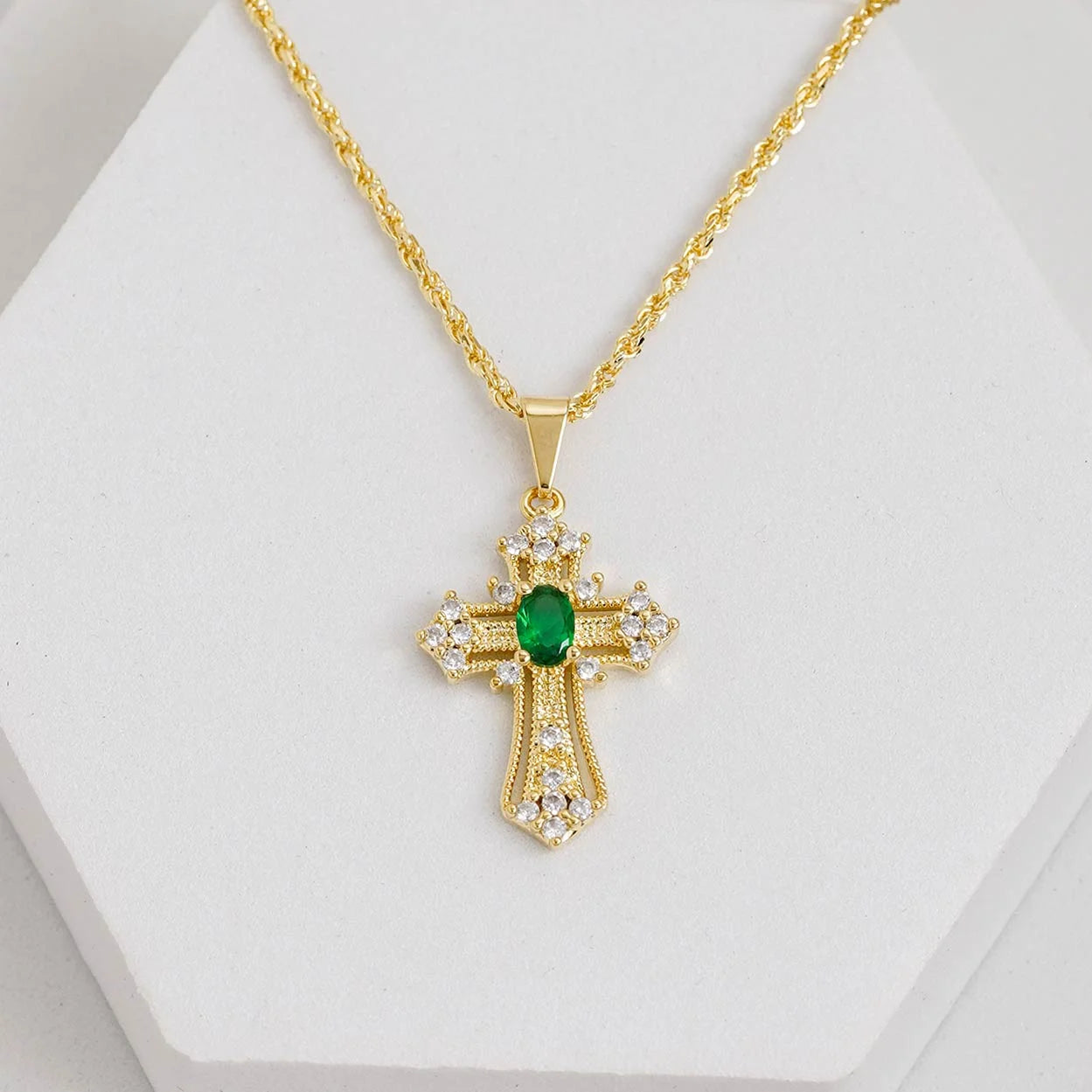 Dije Green Soul en Oro Laminado