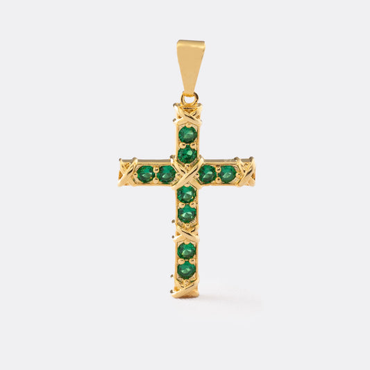 Dije Green Paradise en Oro Laminado