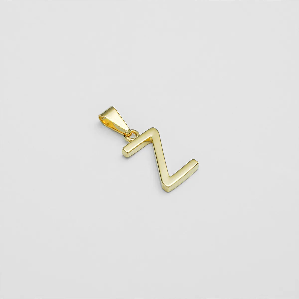 Dije Letras Z en Oro Laminado