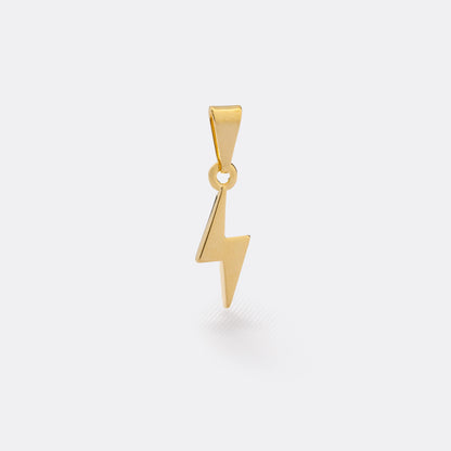 Dije Rayo Macizo en Oro Laminado