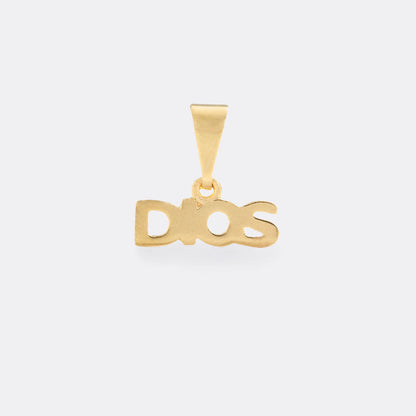 Dije Dios en Oro Laminado
