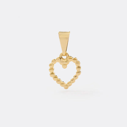 Dije Corazón París en Oro Laminado
