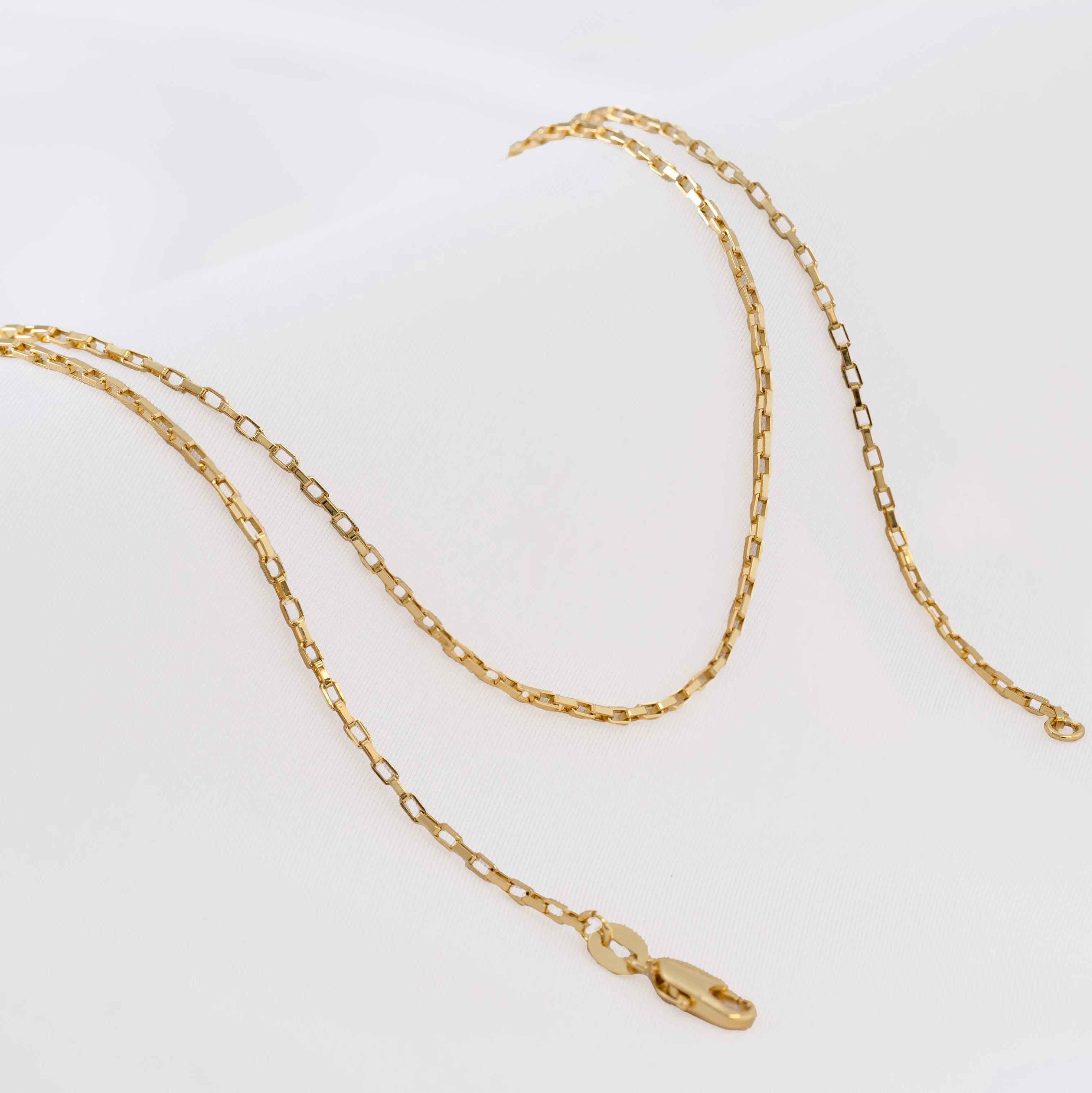 Cadena Vintage 1.1 mm – 45 cm en Oro Laminado