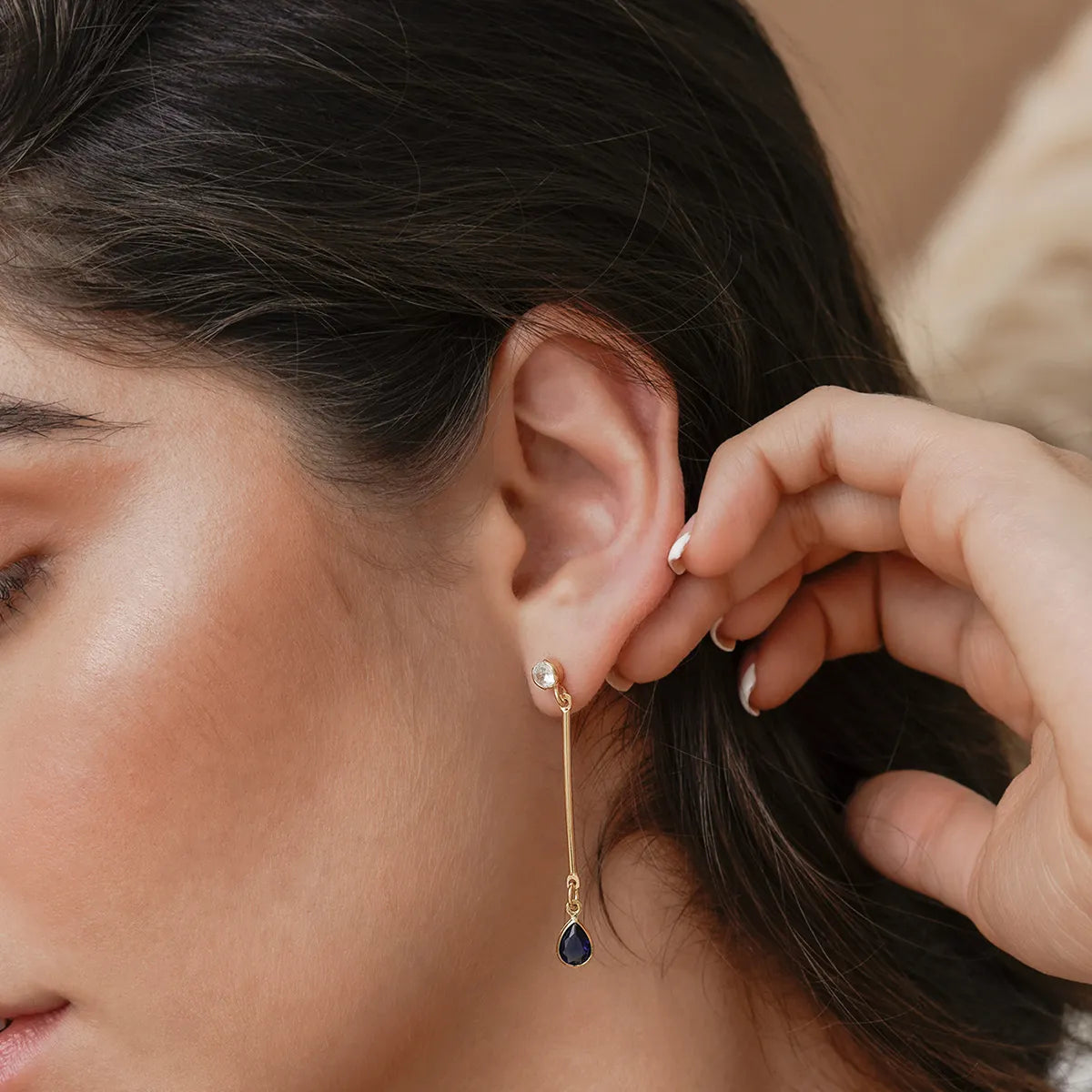 Topos Largos Blue Oro Laminado