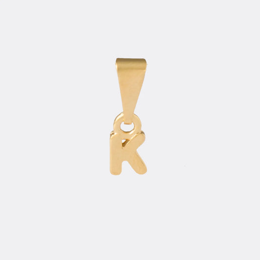 Dije Letra K en Oro Laminado